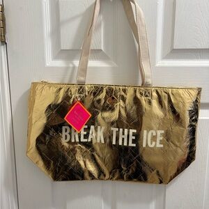 Kate Spade Break The Ice Gold Cooler Tote Bag